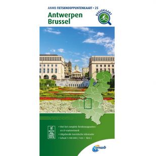 ANWB Fietsknooppuntenkaart 25 Antwerpen - Brussel