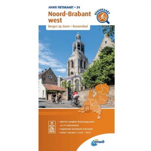 ANWB Regiokaart 34 Noord-Brabant West 