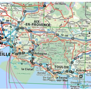 IGN Provence (35): Ste Victoire - Ste Baume - Calanques - Wandel- en Fietskaart