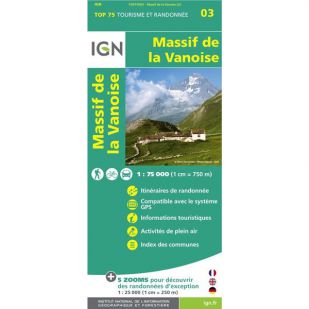 IGN Massif de la Vanoise (03) - Wandel- en Fietskaart