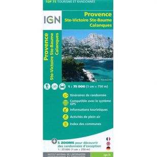 IGN Provence (35): Ste Victoire - Ste Baume - Calanques - Wandel- en Fietskaart