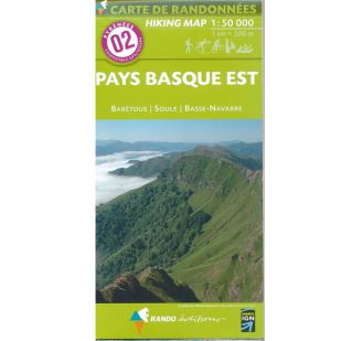 Pyrénées Carte no.2: Pays Basque Est