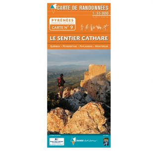 Pyrénées Carte no.9: Le Sentier Cathare !