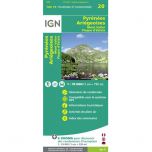 IGN Top 75: Pyrenees Ariegeoises, Mont Valier, Pique d'Estats (20) - Wandel- en Fietskaart 