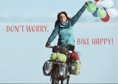 5 Unieke Fietsvakantie Ansichtkaarten  : Bike Happy