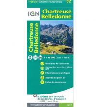 IGN Top 75: Chartreuse (02) - Wandel- en Fietskaart