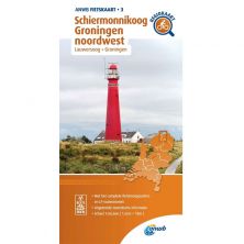 ANWB Regiokaart 3 Schiermonnikoog - Groningen Noordwest !