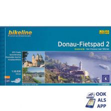 Donau Fietspad 2 (Nederlands) Bikeline Fietsgids (hierbij ontvang je gratis het boekje 'Donau fietspad Passau-Wenen')