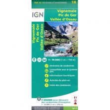 IGN Top 75: Vignemale (18) - Pic De Ger - Vallee D'Ossau - Wandel- en Fietskaart