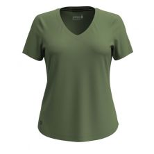 Smartwool Women's Active Ultralite V-Neck Short Sleeve - Fern Green