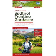 ADFC Radtourenkarte: Sudtirol - Trentino - Gardasee