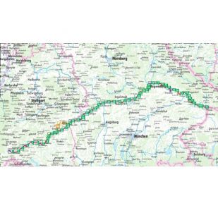 Donau Radweg 1 Donaueschingen-Passau Bikeline Fietsgids 