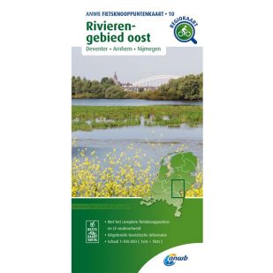 ANWB Fietsknooppuntenkaart 10 Rivierengebied Oost