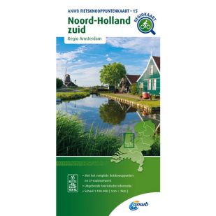 ANWB Fietsknooppuntenkaart 15 Noord Holland Zuid