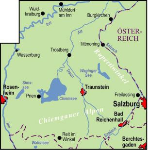 Chiemgau  (Regionalkarte)