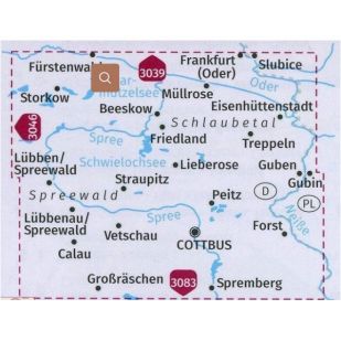 KP3370 Spreewald / Schlaubetal / Fürstenwalde / Cottbus / Scharmützelsee 