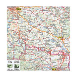 Shocart Greenway Fietskaart Praha - Wien