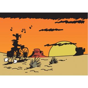 5 Unieke Fietsvakantie Ansichtkaarten: Lonesome Cyclist