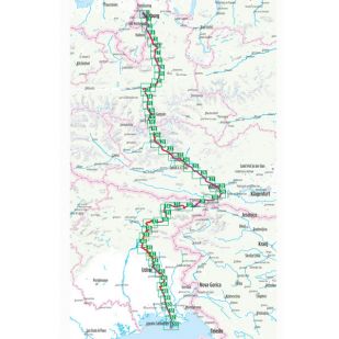 Alpe Adria Radweg Bikeline Fietsgids - Salzburg Naar Adriatische Zee