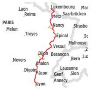 Mosel-Saone-Radweg La Voie Bleue Bikeline Fietsgids