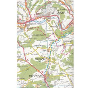 Luxembourg - Carte Topographique !