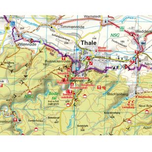 E-Bike-Touren im Harz (Regionalkarte)