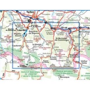 IGN Top 75: Gavarnie Néouvielle Luchonnais Pic du Midi de Bigorre (19) - Wandel- en fietskaart !