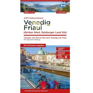 ADFC Radtourenkarte: Venedig - Friaul - Karnten