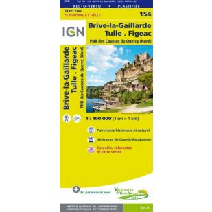 IGN 154 Brive-La-Gaillarde/Figeac