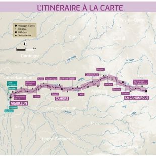 Vallée du Lot à vélo (Chamina)