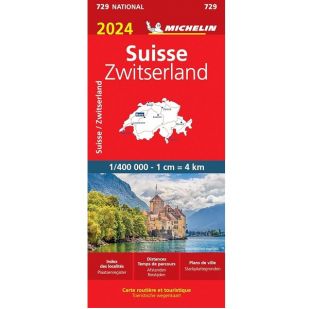 Michelin 729 Wegenkaart - Zwitserland 2024