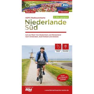 A - Niederlande Süd Radtourenkarte