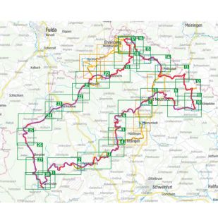 Vom Main zur Rhön Bikeline Kompakt fietsgids 