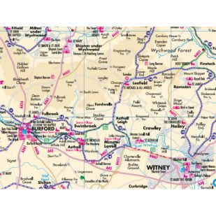 Cotswolds Cycling Map Goldeneye (2024)