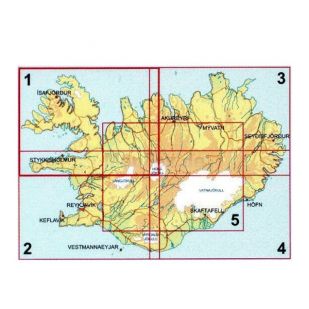 IJsland noord-west Ferdakort 1