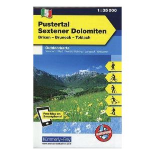 KF5 Pustertal Sextener Dolomiten Outdoorkaart !