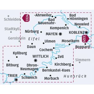 KP3338 Hohe Eifel - Ahrtal - Mosel - Von Koblenz bis Trier