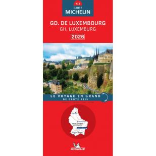 Michelin 717 Wegenkaart - Luxemburg 2026