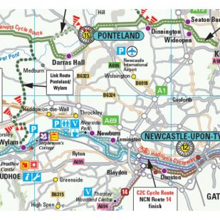 Cycle Touring Map Northumberland