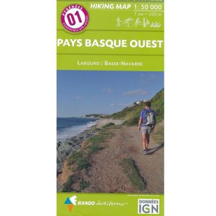 Pyrénées Carte no.1: Pays Basque Ouest