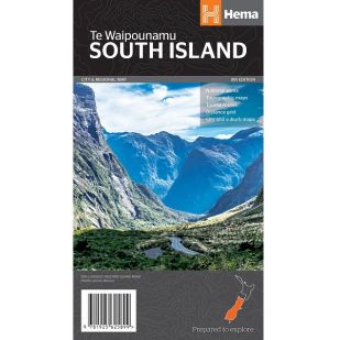 Nieuw-Zeeland - South Island Regional Map