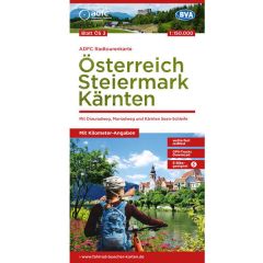 ÖS 3/Österreich Steiermark Kärnten ADFC-Radtourenkarte